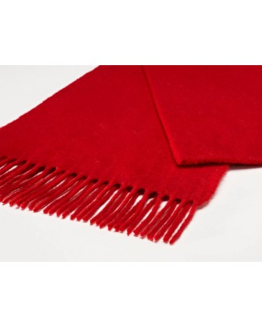 PLAIN Scarlet - Red merino wool scarf Bronte by Moon scarves for women mens scarf Kitatori Switzerland