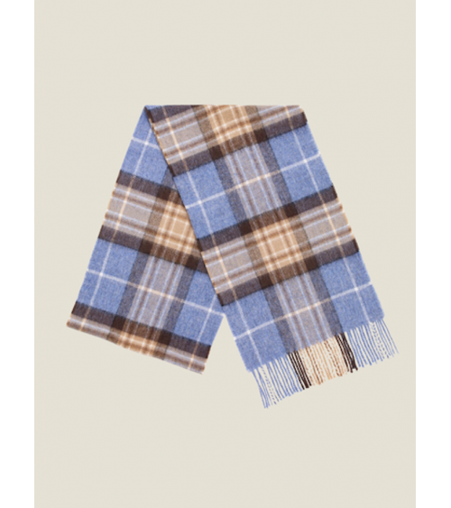 Blue McKellar - Tartan Merino Wool Scarf Bronte by Moon scarves for women mens scarf Kitatori Switzerland
