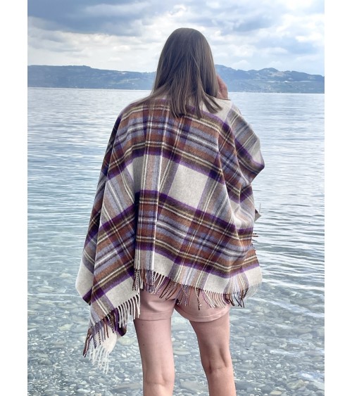 Mini Ruana Tartan DRESS HEATHER STEWART - Poncho, Cape aus Wolle Bronte by Moon wollponcho Ponchos für Damen elegant Winter k...