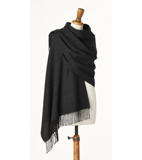 PLAIN XXL Schwarz - grosser schwarzer Schal, Merino Wollschal Bronte by Moon Damen Winter Winterschal Herrenschal woll schal ...