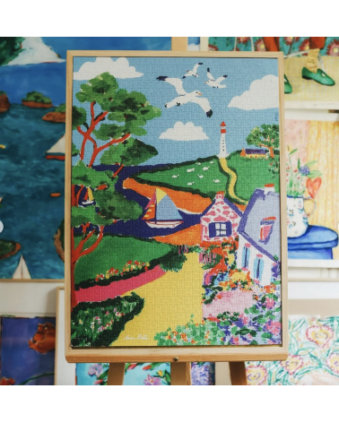 BZH - Puzzle 1000 pièces pour adulte Piece & Love jeu de puzzle design original moderne cool