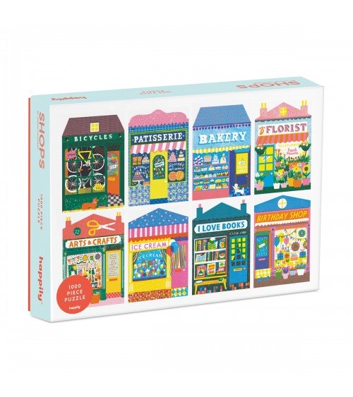 Shops - Puzzle 1000 pièces Happily Puzzles jeu de puzzle design original moderne cool