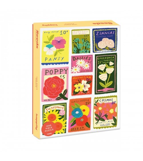 Seeds - Puzzle 1000 pièces Happily Puzzles jeu de puzzle design original moderne cool