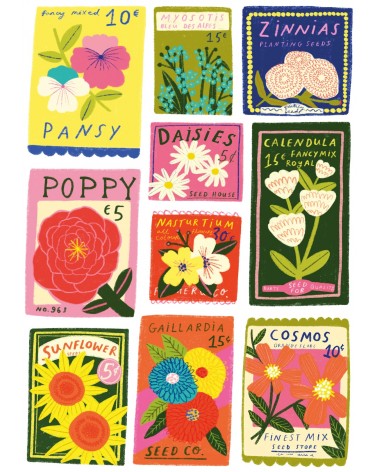 Seeds - Puzzle 1000 pièces Happily Puzzles jeu de puzzle design original moderne cool
