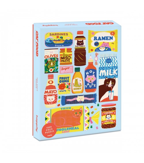 Cibo per gatti - Puzzle 1000 pezzi Happily Puzzles Kitatori