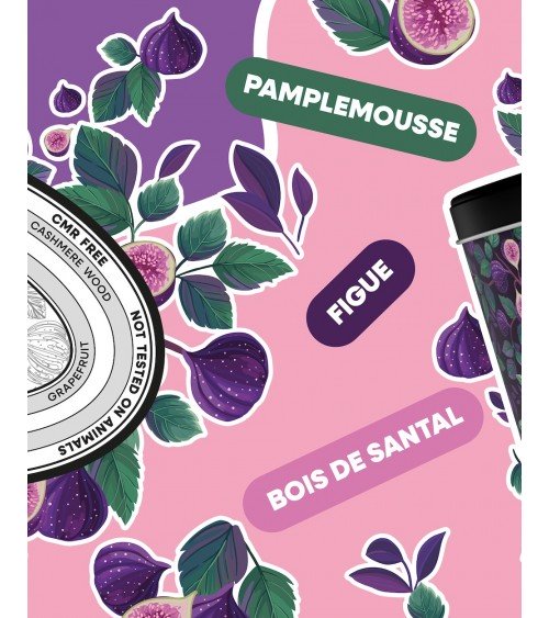 N°35 Figue Santal - Bougie parfumée naturelle artisanale  artisanale maison originale naturelle suisse