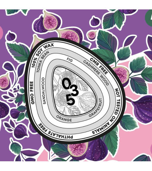 N°35 Fig and Sandalwood - Natural handmade scented candle handmade good smelling candles shop store