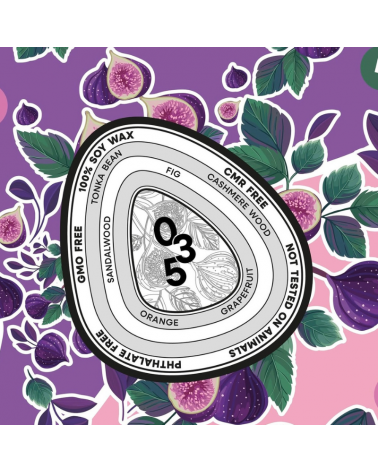 N°35 Fig and Sandalwood - Natural handmade scented candle handmade good smelling candles shop store