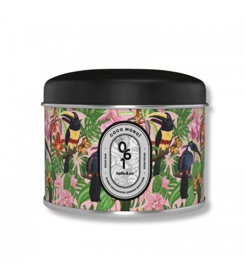 N°61 Coco Monoï - Bougie parfumée naturelle artisanale  artisanale maison originale naturelle suisse