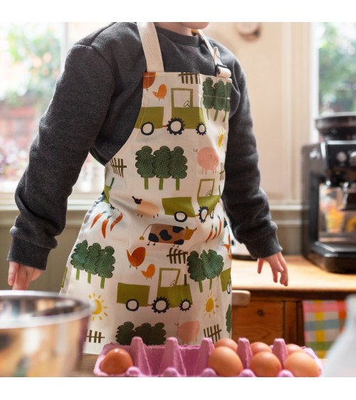 Children's apron - Farm Plewsy kitchen cooking women funny cute bbq aprons for men