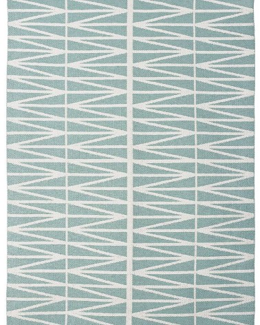 Tapis Vinyle - HELMI Turquoise Brita Sweden tapis scandinave en vinyle lavable en machine de cuisine exterieur salon couloir