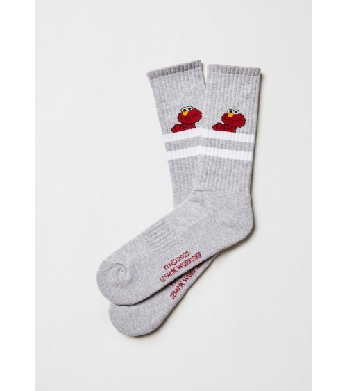 BeSesameStreet Elmo - Grey sport socks Besocks funny crazy cute cool best pop socks for women men