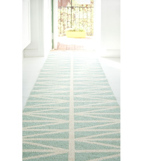 Vinyl Rug - HELMI Turquoise Brita Sweden cool vinyl rugs runner for kitchen washable outdoor rugs