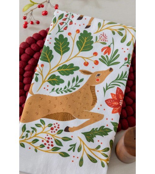 Christmas Forest - Tea towel, kitchen towel Gingiber best kitchen hand towels fall funny cute