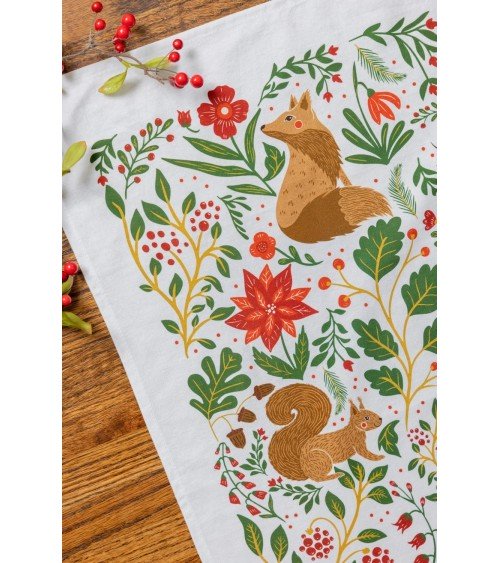 Christmas Forest - Tea towel, kitchen towel Gingiber best kitchen hand towels fall funny cute