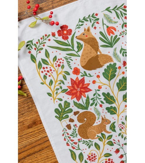 Forêt enchantée - Torchon, linge de cuisine Gingiber torchon vaisselle qualité serviette haut de gamme beaux essuie main orig...