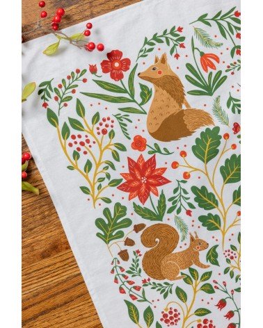Christmas Forest - Tea towel, kitchen towel Gingiber best kitchen hand towels fall funny cute