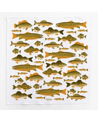 Fish - Tea towel, kitchen towel Gingiber best kitchen hand towels fall funny cute