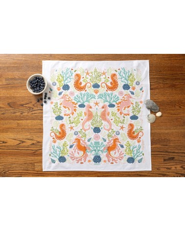 Hippocampe - Torchon, linge de cuisine Gingiber torchon vaisselle qualité serviette haut de gamme beaux essuie main originaux