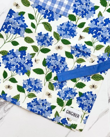 Kitchen Apron - Hydrangea Gingiber kitchen cooking women funny cute bbq aprons for men
