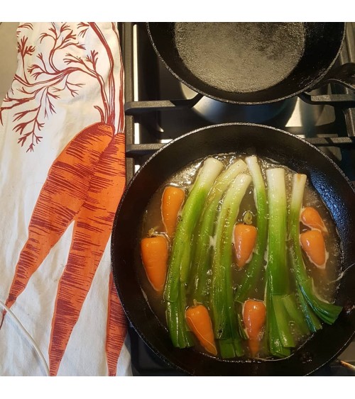 Carottes - Torchon, linge de cuisine Lush Designs torchon vaisselle qualité serviette haut de gamme beaux essuie main originaux