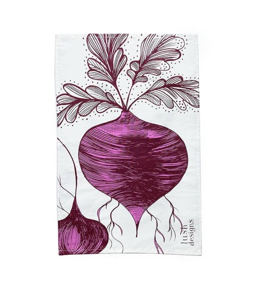 Barbabietola - Strofinacci da cucina Lush Designs asciugamano da cucina asciugamani doccia tessili
