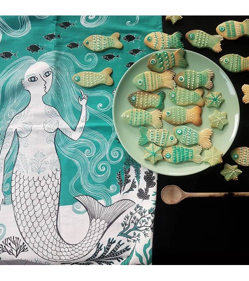 Sirena - Strofinacci da cucina Lush Designs asciugamano da cucina asciugamani doccia tessili