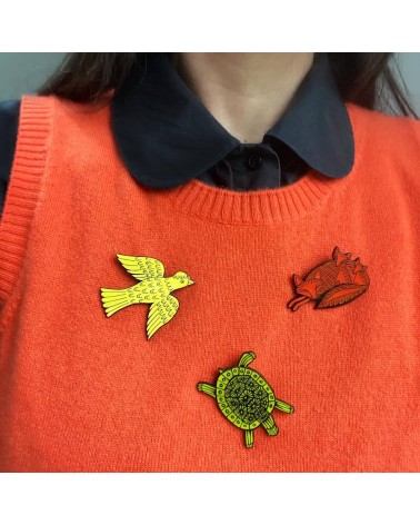 Terrapin Enamel Pin Lush Designs broches and pins hat pin badges collectible