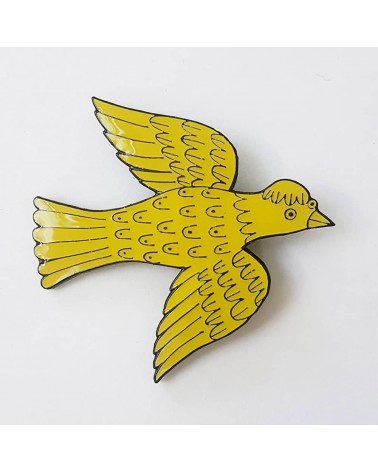 Pin's Oiseau Lush Designs pins rare métal originaux bijoux suisse