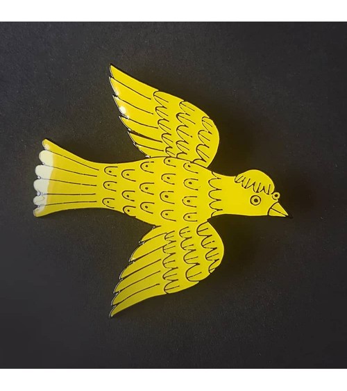 Pin's Oiseau Lush Designs pins rare métal originaux bijoux suisse