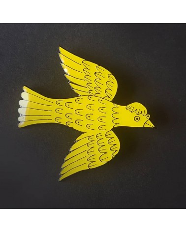 Pin's Oiseau Lush Designs pins rare métal originaux bijoux suisse