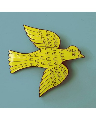 Pin's Oiseau Lush Designs pins rare métal originaux bijoux suisse