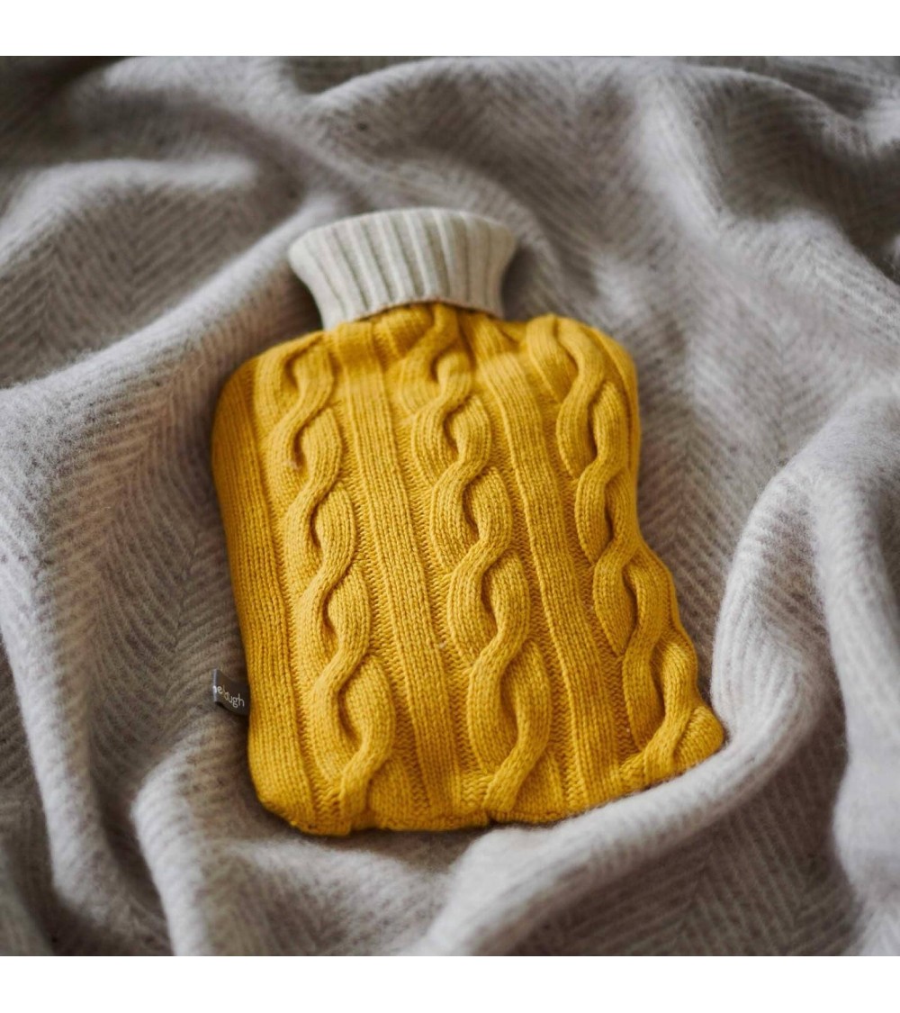 Borsa per acqua calda con fodera in misto cashmere - Giallo e beige Catherine Tough letto simpatiche divertente simpatica