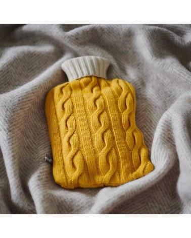 Borsa per acqua calda con fodera in misto cashmere - Giallo e beige Catherine Tough letto simpatiche divertente simpatica