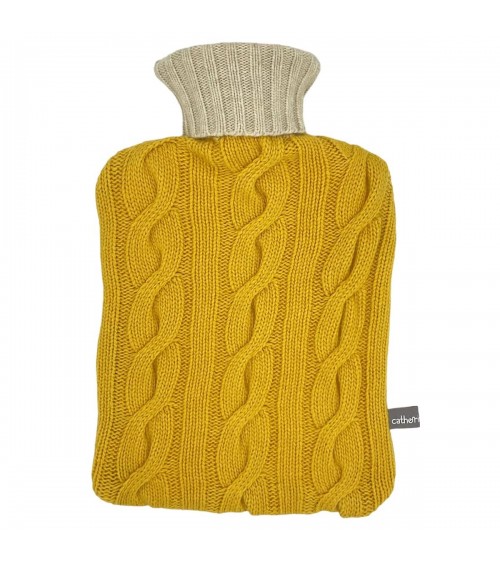 Borsa per acqua calda con fodera in misto cashmere - Giallo e beige Catherine Tough letto simpatiche divertente simpatica