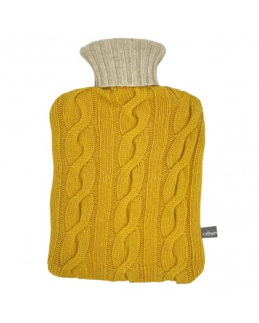 Borsa per acqua calda con fodera in misto cashmere - Giallo e beige Catherine Tough letto simpatiche divertente simpatica