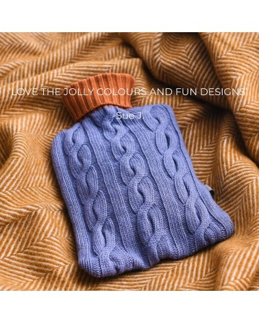 Borsa per acqua calda con fodera in misto cashmere - Lilla e zafferano Catherine Tough letto simpatiche divertente simpatica