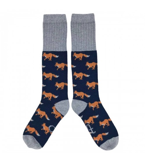 Renard - Chaussettes hautes en laine pour homme Catherine Tough jolies pour femme originales pour homme chausset rigolotes dr...