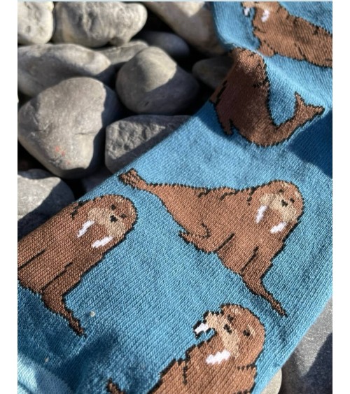 Sauvez les Morses - Chaussettes en bambou Bare Kind jolies pour femme originales pour homme chausset rigolotes drole Suisse