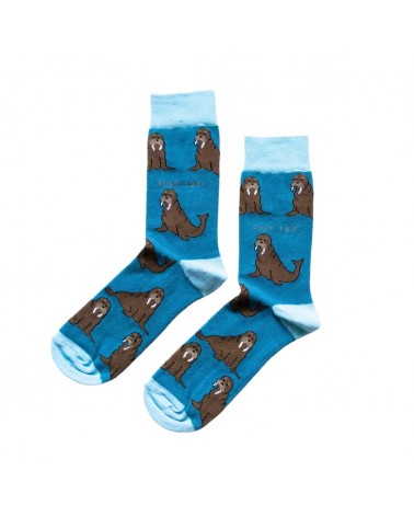Sauvez les Morses - Chaussettes en bambou Bare Kind jolies pour femme originales pour homme chausset rigolotes drole Suisse
