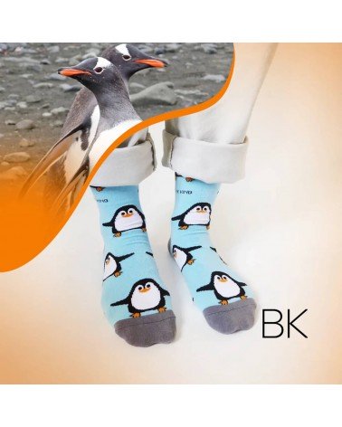 Sauvez les pingouins - Chaussettes en bambou Bare Kind jolies pour femme originales pour homme chausset rigolotes drole Suisse