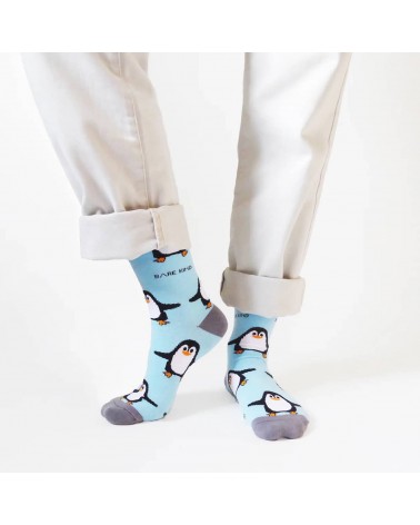 Sauvez les pingouins - Chaussettes en bambou Bare Kind jolies pour femme originales pour homme chausset rigolotes drole Suisse