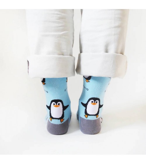 Save the Penguins - Bamboo Socks Bare Kind funny crazy cute cool best pop socks for women men