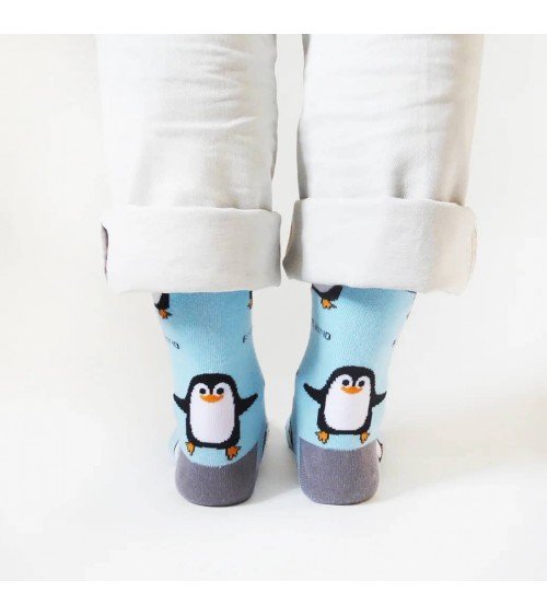 Sauvez les pingouins - Chaussettes en bambou Bare Kind jolies pour femme originales pour homme chausset rigolotes drole Suisse