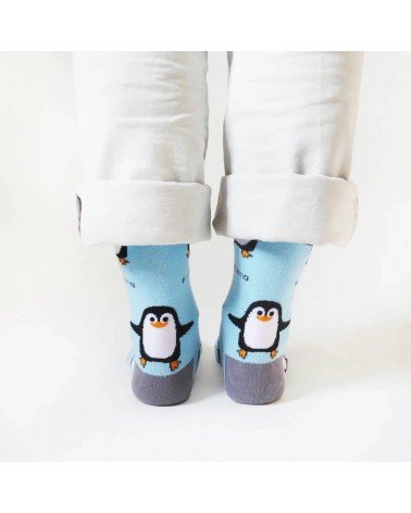Sauvez les pingouins - Chaussettes en bambou Bare Kind jolies pour femme originales pour homme chausset rigolotes drole Suisse