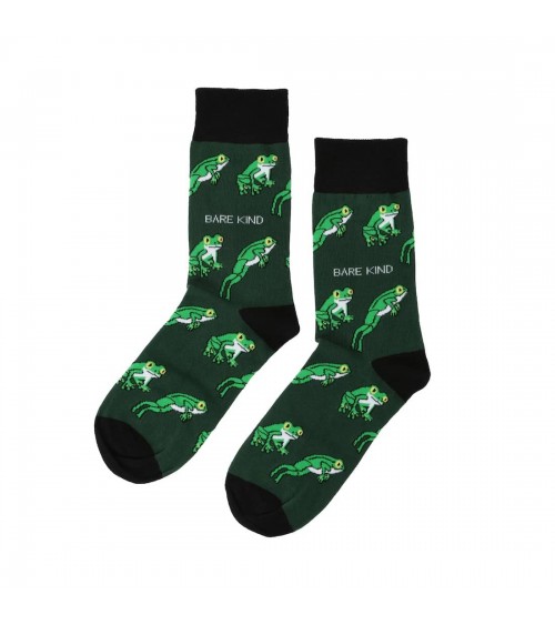 Save the Tree Frog - Bamboo Socks Bare Kind funny crazy cute cool best pop socks for women men