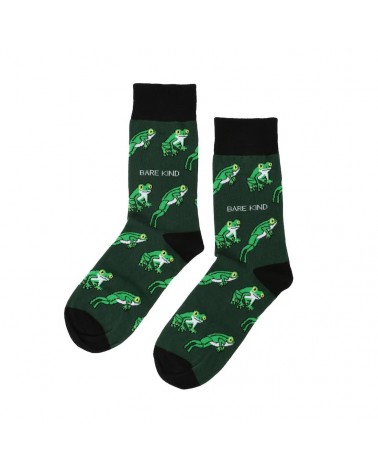 Save the Tree Frog - Bamboo Socks Bare Kind funny crazy cute cool best pop socks for women men