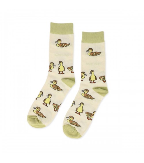 Save the Ducklings - Bamboo Socks Bare Kind funny crazy cute cool best pop socks for women men