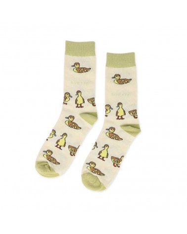 Save the Ducklings - Bamboo Socks Bare Kind funny crazy cute cool best pop socks for women men