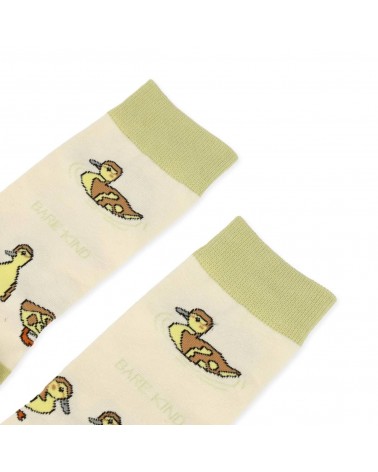 Sauvez les canetons - Chaussettes en bambou Bare Kind jolies pour femme originales pour homme chausset rigolotes drole Suisse